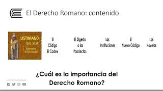 El Derecho Romano Concepto contenido importancia [upl. by Polk]