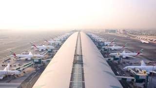 Emirates Fleet at Dubai International  Timelapse Emirates Airline [upl. by Eleinad168]