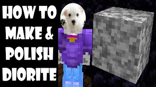 How to make and polish diorite in minecraft [upl. by Otir]