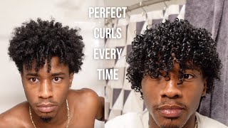 CURLY HAIR ROUTINE 2022  perfect curls every time [upl. by Gnahk]