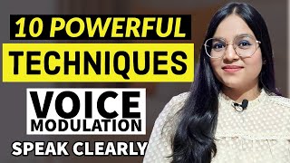 Speak More Clearly  10 POWERFUL Techniques of VOICE MODULATION [upl. by Crifasi]