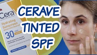 CERAVE TINTED MINERAL SUNSCREEN REVIEW DR DRAY [upl. by Willett]