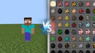 Minecraft Mod Herobrine VS All Mobs Addons Battlevideo [upl. by Merrielle]