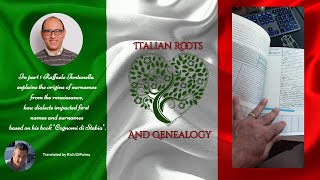 How to understand the origins of Italian surnames Part 1ItalianRootsandGenealogy lastname [upl. by Fornof]