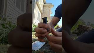 Repair sprinkler head diy  no digging [upl. by Yalcrab]