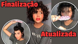 FINALIZAÇÃO ATUALIZADA PARA CABELO CACHEADO CURTO [upl. by Einial264]