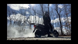 100cc BIG BORE MOPED TOP SPEED TEST 55mph DOES BURNOUTS [upl. by Madaih215]