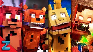 quotThe Foxy Songquot Full Series  Minecraft FNAF Animation Music Video [upl. by Ilrebmik]