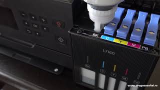 Epson L7160 CISS System refill [upl. by Avi]