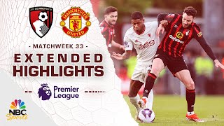 Bournemouth v Manchester United  PREMIER LEAGUE HIGHLIGHTS  4132024  NBC Sports [upl. by Hallam558]