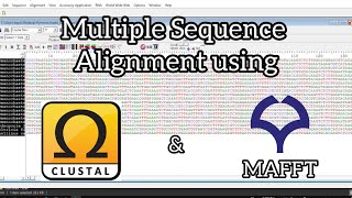 2  Multiple DNA Sequence Alignment  Clustal and MAFFT [upl. by Algie]