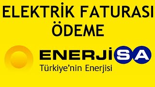 Enerjisa Elektrik Faturası Ödeme Nasıl Yapılır [upl. by Irrahs]