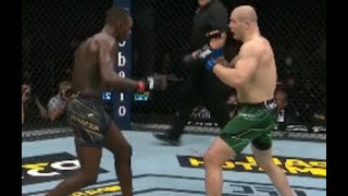 Adesanya vs Vettori 2 ghost punchkicks and dodges [upl. by Nevile413]