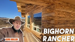 Bighorn Rancher Log Home DoorsTrim Install BEAUTIFUL SMOOTH PLANT BASED FINISH Chinking Part 6 [upl. by Poree413]