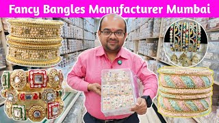 मुंबई भुलेश्वर  Mumbai Bhuleshwar Bangles Wholesale Markt  Fancy Bangles Manufacturer in Mumbai [upl. by Attevroc40]