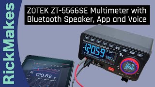 ZOTEK ZT5566SE Multimeter with Bluetooth Speaker App and Voice [upl. by Arvin934]