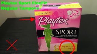 ✅ How To Use Playtex Sport FlexFit Regular Tampons Review [upl. by Meade958]