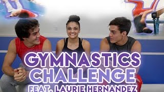 Gymnastics Challenge with Laurie Hernandez [upl. by Enyak]