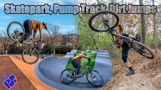 Definitely Versatile Ibis DV9 Hardtail MTB vs Dirt Jumps Skatepark and Pump Track mtb [upl. by Bust483]