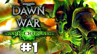 THE NECRONS RISE AGAIN Warhammer 40K Dawn of War  Dark Crusade  Necron Campaign 1 [upl. by Nosreh]