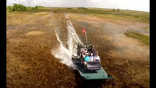 Florida Everglades Airboat Adventure  An Aerial View amp Alligators mating call [upl. by Acinemod]