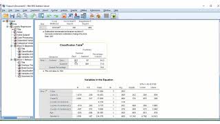 Performing Logistic Regression in SPSS [upl. by Anyahc399]