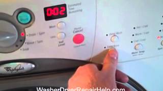 How to put your Whirlpool Duet washer into diagnostic mode [upl. by Xena]