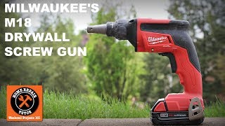 Milwaukees M18 Drywall Screw Gun 27 Sheets on 1 Charge [upl. by Nylaj152]