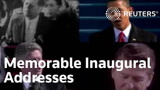 Memorable inauguration speeches by US presidents [upl. by Ethe]