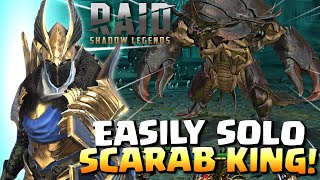 VERGIS BUILD GUIDE to SOLO Scarab King Raid Shadow Legends [upl. by Esyli]