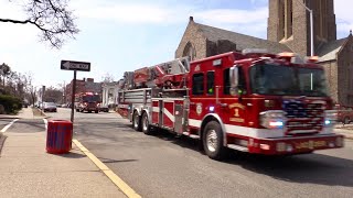 Passaic NJ Fire Dept Ladder 1 and Engine 1 Responding to 23 Passaic Ave [upl. by Hirsh225]