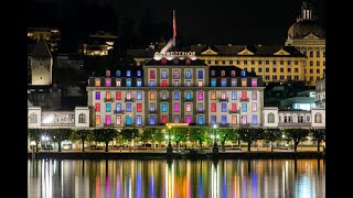 Hotel Schweizerhof Luzern  The best location in the city of lights [upl. by Brigitta435]