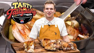 How To Prepare A DELICIOUS Thanksgiving Turkey  Tasty Tailgating Ep 11 [upl. by Paxton]