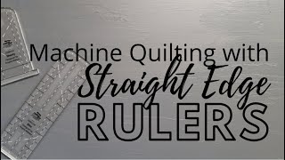 Three Ways to Machine Quilt with Straight Edge Rulers Freemotion Challenge Quilting Along [upl. by Obau]