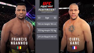 Francis Ngannou vs Ciryl Gane Full Fight  UFC Fight Night [upl. by Des]