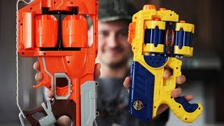 Nerf FlipFury vs Zuru Xshot  Unboxing WAR [upl. by Currier485]