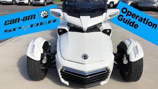 How to Operate a CanAm Spyder [upl. by Grath]