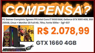 PC Gamer Completo 3green FPS Intel Core I7 16GB RAM Geforce GTX 1660 4GB  Monitor 3gf037 [upl. by Corson223]