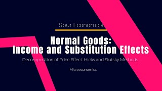 Normal Goods Income and Substitution Effects [upl. by Ebaj]