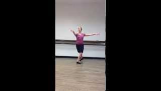 Pirouettes En Dehors ballet class tutorial beginner [upl. by Hgielra]