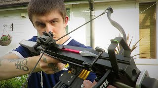 Pistol Crossbow Broadheads Test SHTF HoriZone Redback [upl. by Edveh]