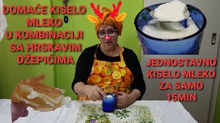 Kiselo mleko za samo 15min JEDNOSTAVNO I BRZO Sour milk recipe QUICK AND EASY [upl. by Akoyn]