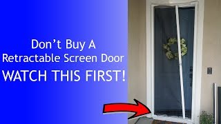 Dont Buy A Retractable Screen Door Until You See This [upl. by Ardnyk887]