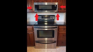 DIY  Over Range Slim Line Microwave Install [upl. by Toomay222]