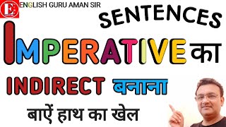 Direct Indirect Speech  Imperative sentence  Narration change  Detailed Rules for SSC CGL NDA [upl. by Iznik66]