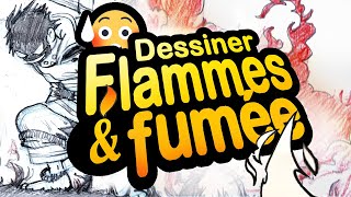 Comment DESSINER le FEU et la fumée en MANGA [upl. by Eagle532]