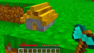 COMO CONSTRUIR A MENOR CASA DO MINECRAFT menor que um bloco [upl. by Etnahsa]