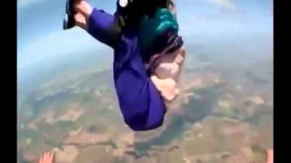 Skydiver becomes first in world to land without parachute [upl. by Neirol350]