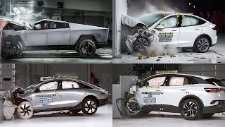 TOP 20 WORST amp BEST EV CARS CRASH TEST 2024 [upl. by Elsy]