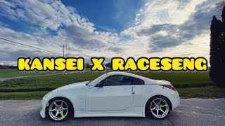 KANSEI WHEELS  RACESENG LUG NUTS ON THE 350Z [upl. by Arok]